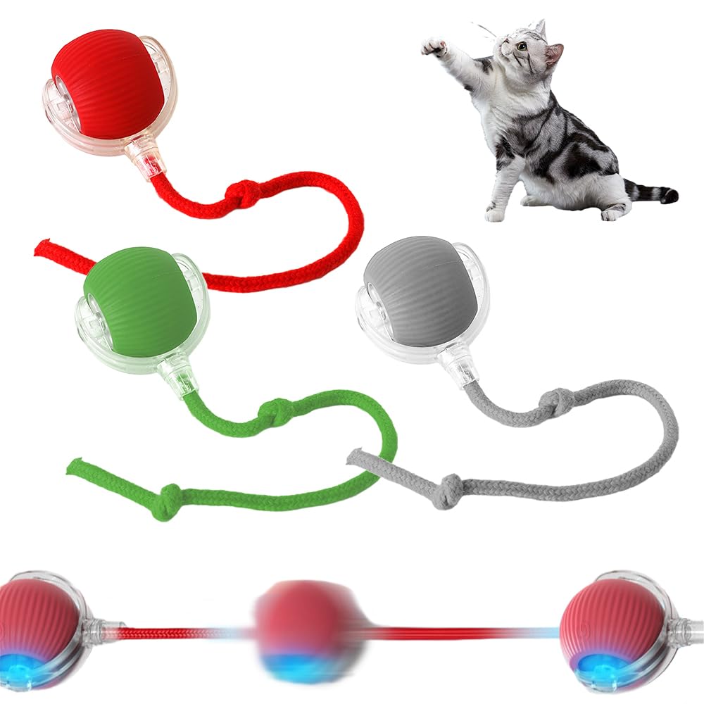 Chewie Viral Rolling Ball, Upgraded Interactive Cat Toys Rolling Ball, Interactive Self Moving Balls Toys For Large Small Dogs, 