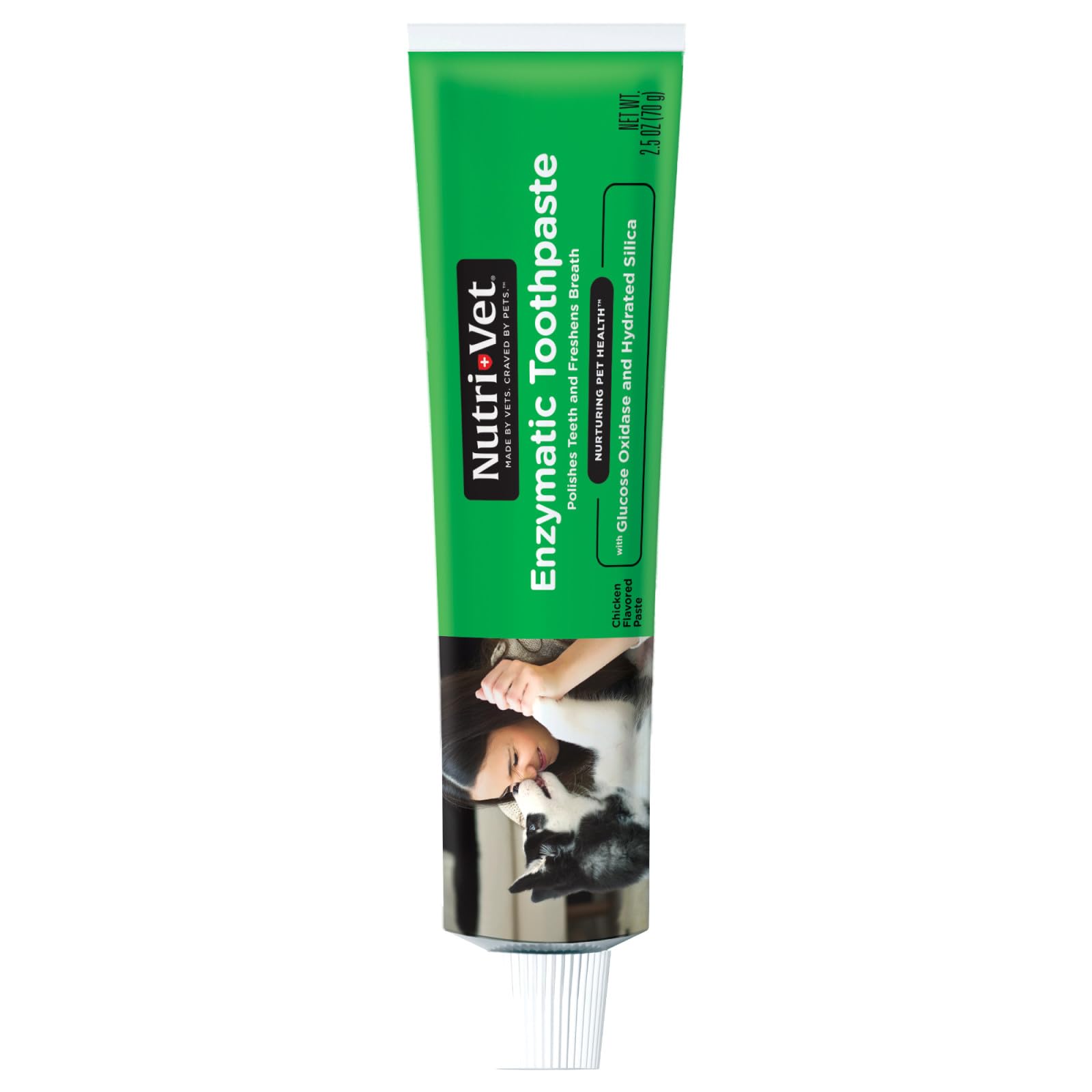 Nutri-Vet Enzymatic Dog Toothpaste, Plaque Remover for Teeth, Dog Breath Freshener, Tooth Whitening, Puppy Essentials, Made in t