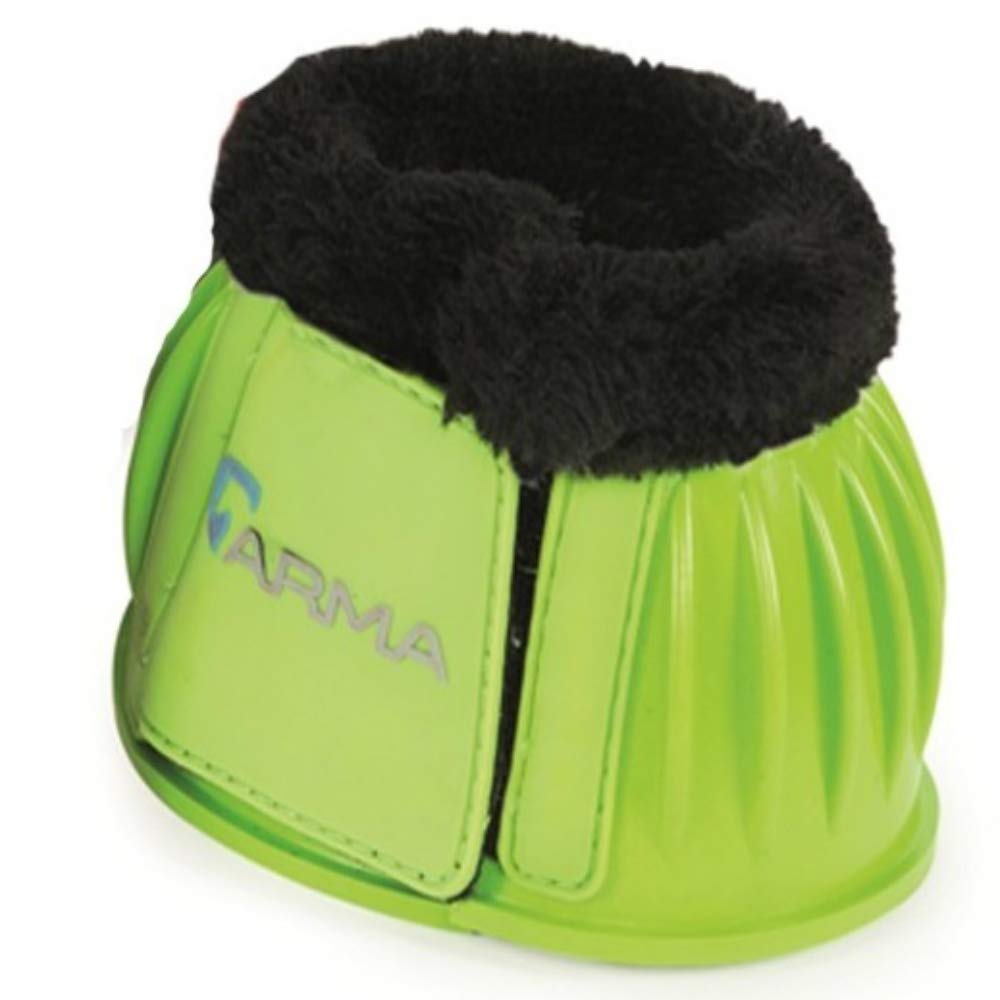 Shires Arma Fleece Trim Bell Boot (Black, Full)