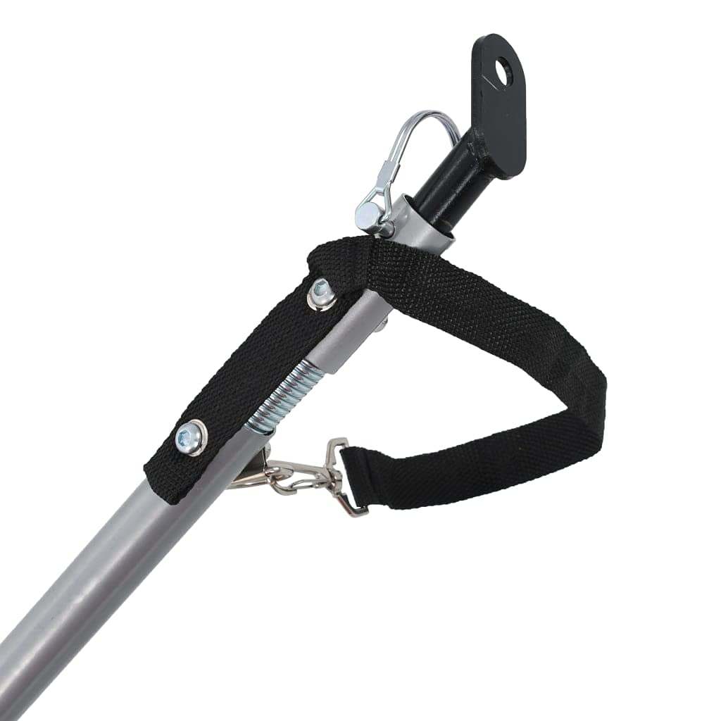 vidaXL Dog Bike Trailer with Sturdy Steel Frame and Oxford Fabric in Orange and Gray - Water Resistant, Dual Entry, and Mesh Windows for Proper Ventilation