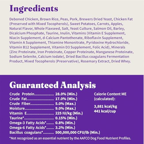 Halo Holistic Small Breed Dog Food, Cage Free Chicken & Brown Rice Recipe, Healthy Grains Dry Dog Food, Complete Digestive Healt