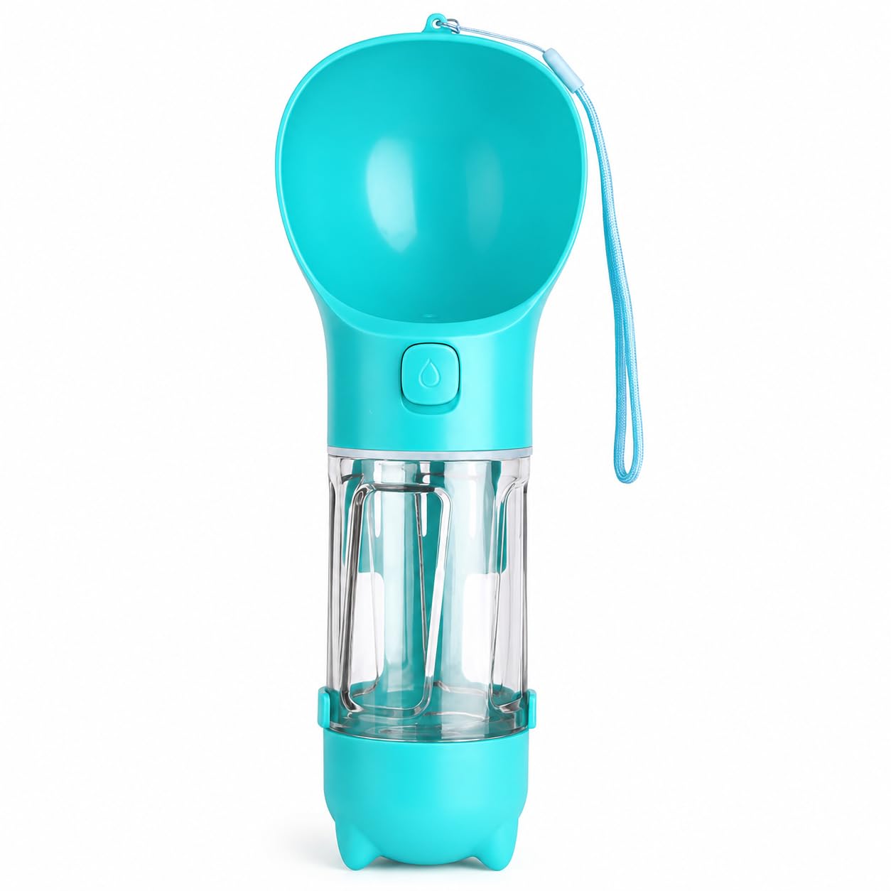Petvogue 3 In 1 Portable Pet Water Bowl Dispenser, Pet Travel (300Ml) Water Cup, Poop Collection Shovel, Garbage Bag For Dogs Ca