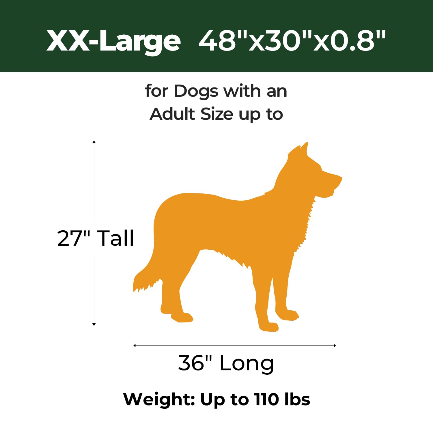 Balance Dog Crate Pad, Dog Foam Crate Mat Kennel Pad, Washable Water-Resistant Pet Bed Flat Dogs Cag Mat For Xx-Large Dogs