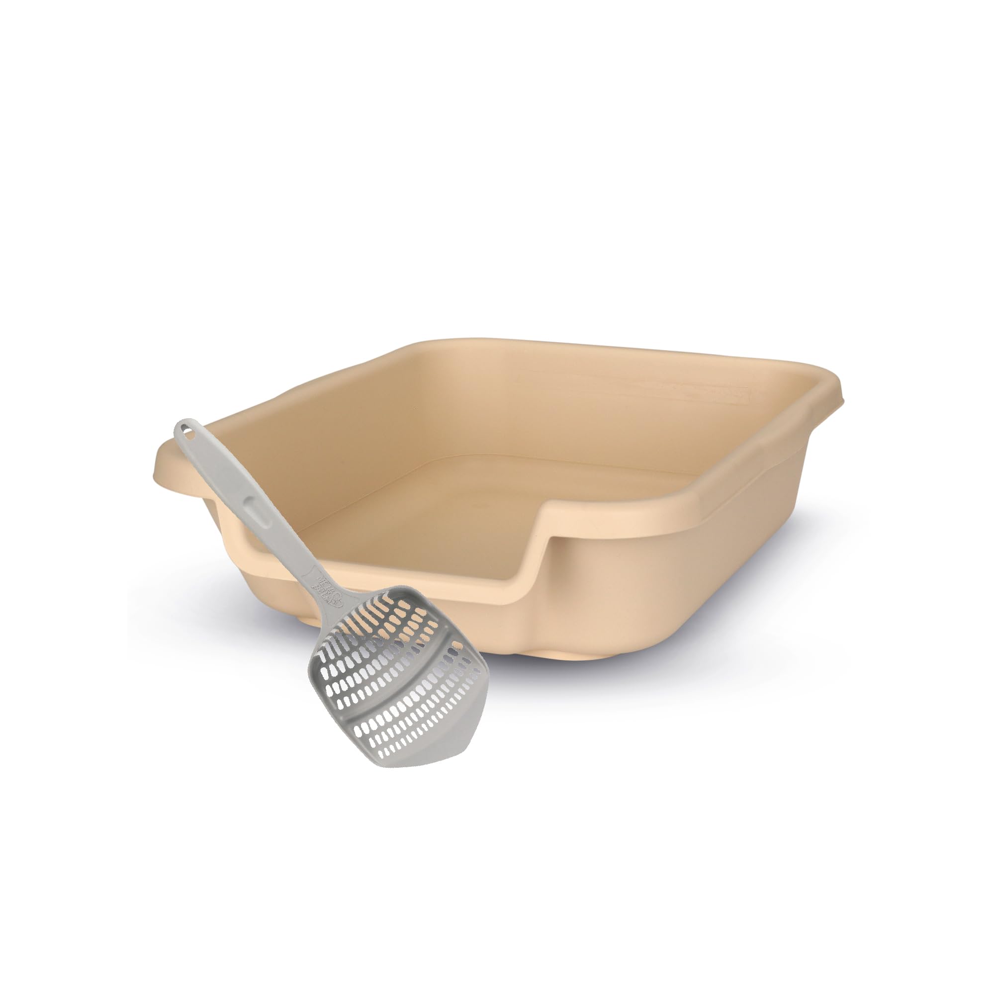 Kittygohere Senior Cat Litter Box 1 Pack, Small Beach Sand Low Entrance Kitty Litter Box, Sized For Cats Comfort, Perfect For Se