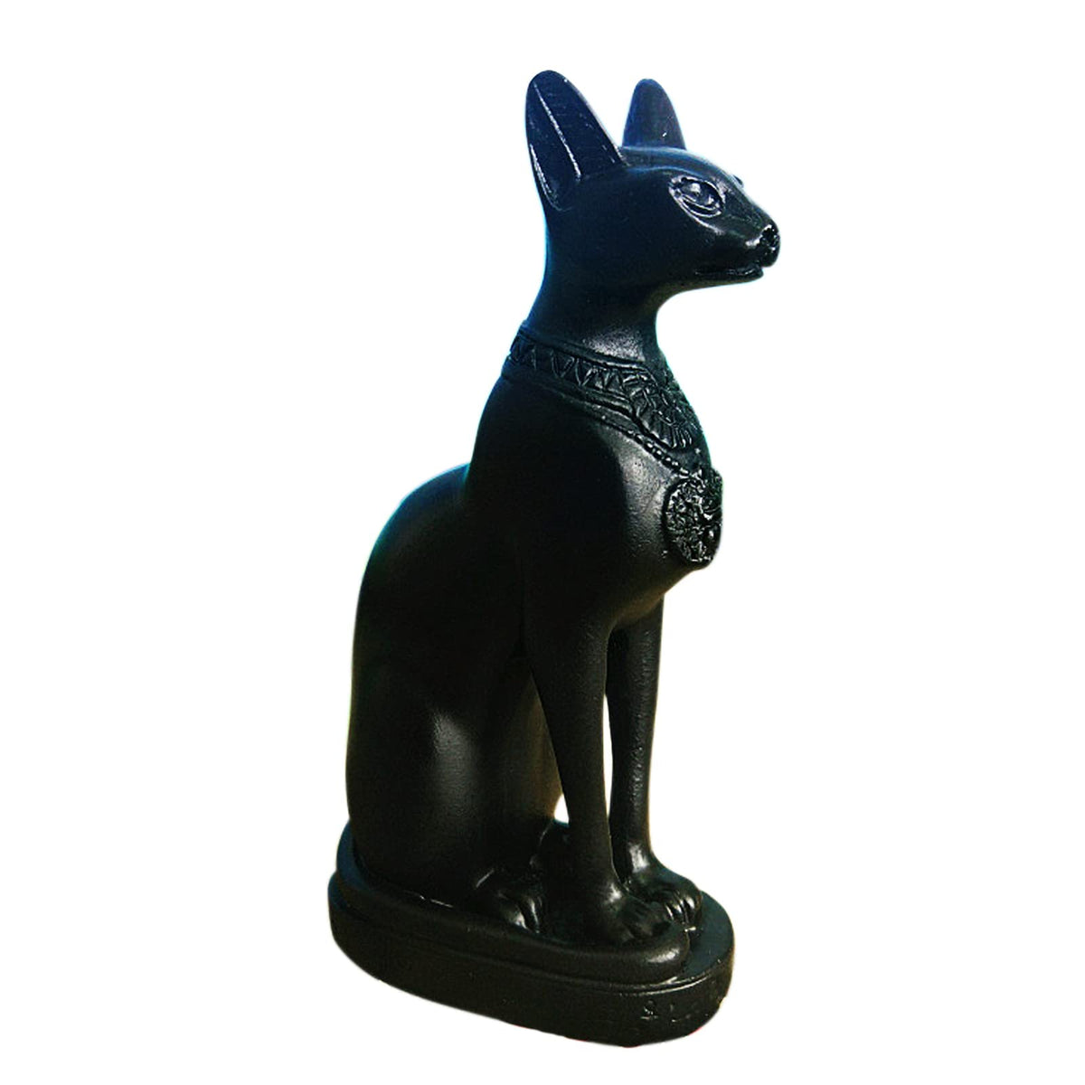 Kocris Casa Egypt Bastet Cat Decorations Statue Aquarium Ancient Egyptian Fish Tank Reptile Turtle Lizard Spider Tanks Terrarium Temple Decor Ornament Pet Black