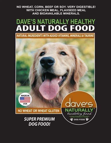 DaveS Pet Food Naturally Healthy Adult Dry Dog Food, 30 Lb