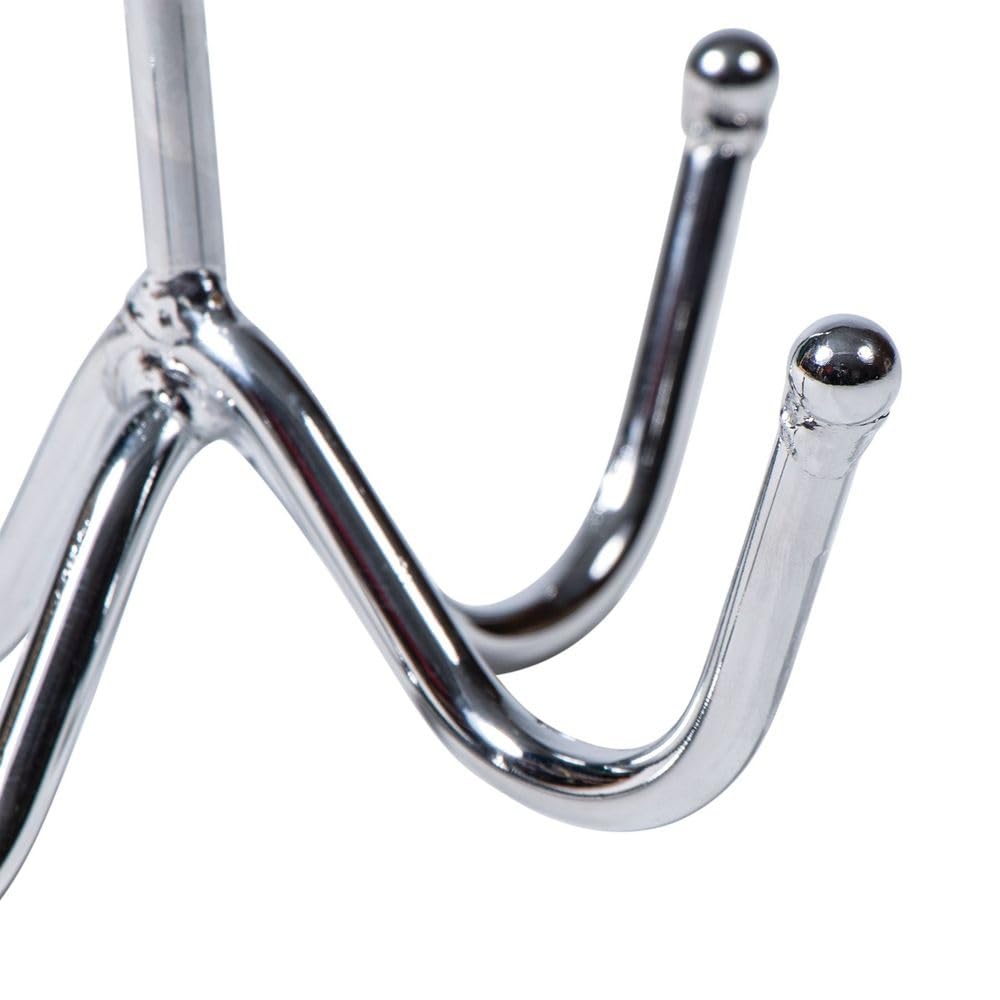 EASY-UP 4 Prong Safety Tack Apparel Hook | Portable Horse Gear Organizer with Chrome-Plated Steel & Ball End Safety Caps | Ideal