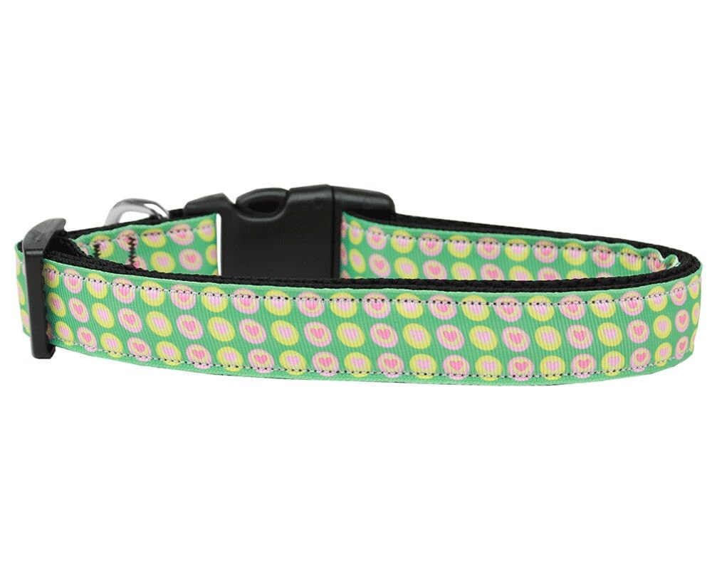 Pet Dog & Cat Nylon Collar or Leash, &quot;Heartspalooza&quot; LG Collar