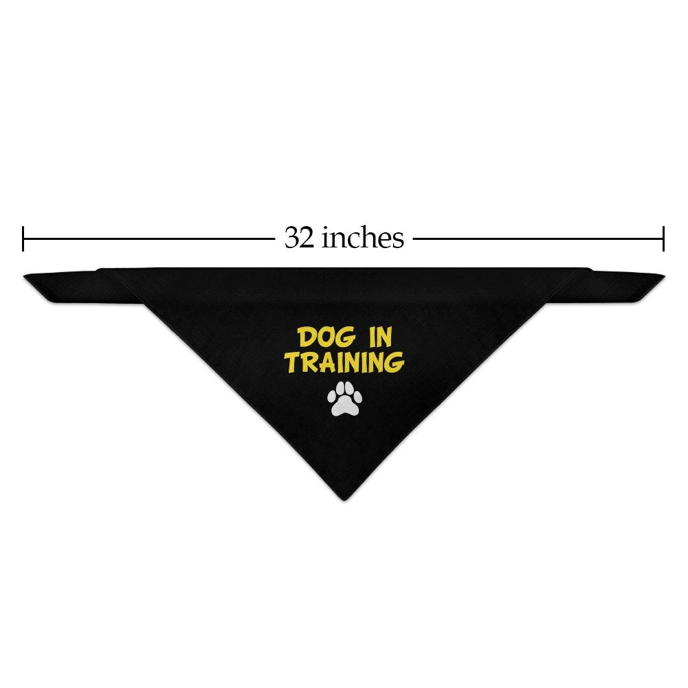 Graphics & More Dog In Training With Paw Print Dog Pet Bandana - Black