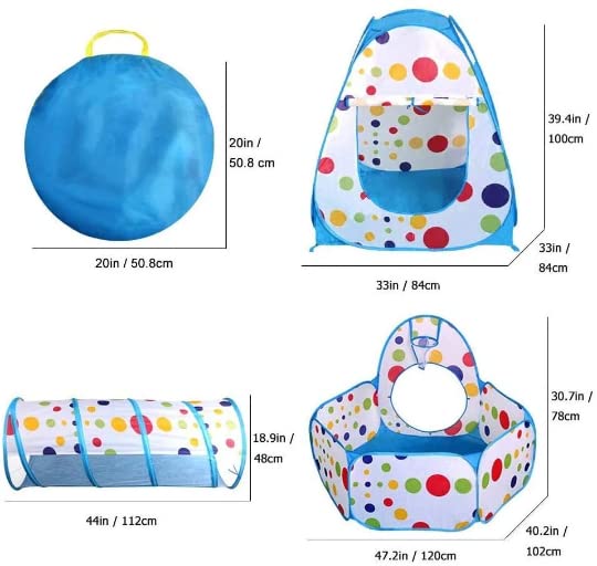 Piggy Poo And Crew Interactive Pet Tunnel And Ball Pit | Fun Pet Playhouse | Includes 50 Balls | Collapsible Design | Indoor/Out