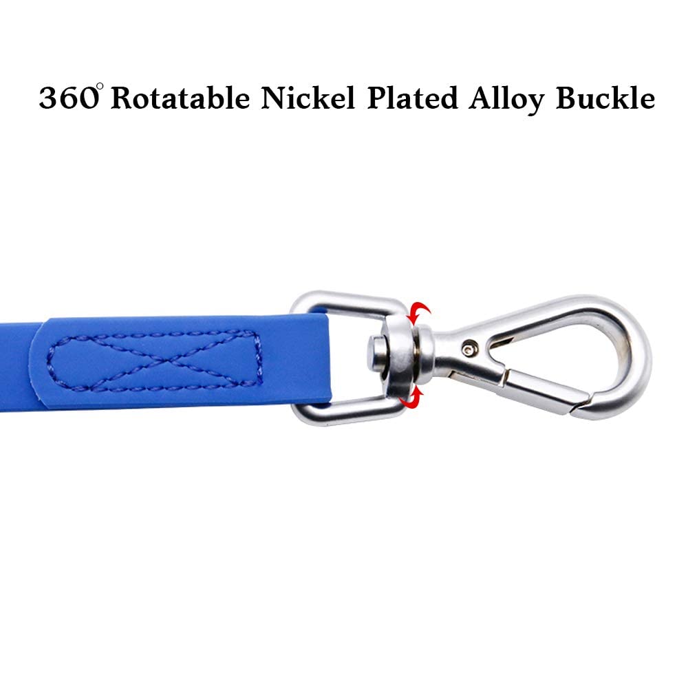 Waterproof Dog Training Leash 50Ft 30Ft 15Ft 10Ft 5Ft Heavy Duty Recall Long Lead For Large Medium Small Dogs (30Ft, Blue)