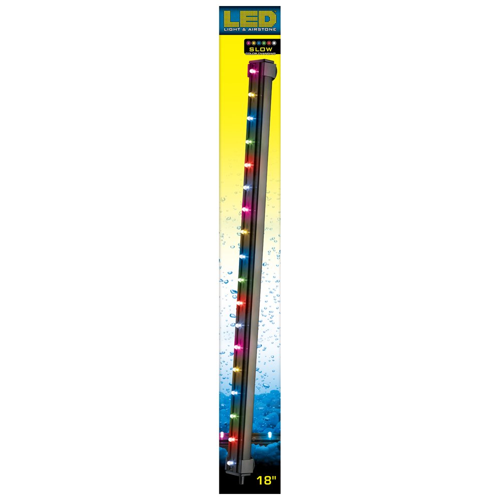 Viaaqua18In 3.3 Watt Slow Color Changing Led Light & Airstone
