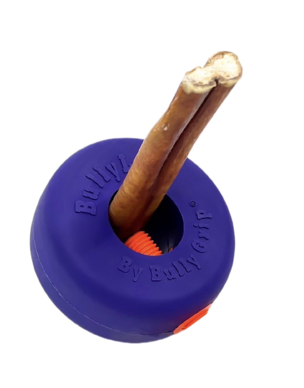 Bully Grip Bully Stick Holder for Dogs, Bully Lok Dog Safety Device, Prevents Choking Small, Medium, Large Dogs, Yak Cheese, Col