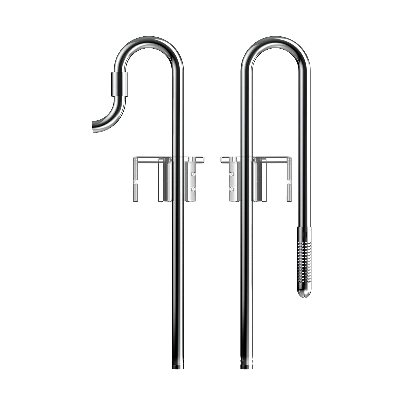 Fzone Stainless Steel 12Mm Filter Pipe Inflow And Outflow For Aquarium Plant Tank, Lily Pipes With Acrylic Pipe Fixer For 12/16 