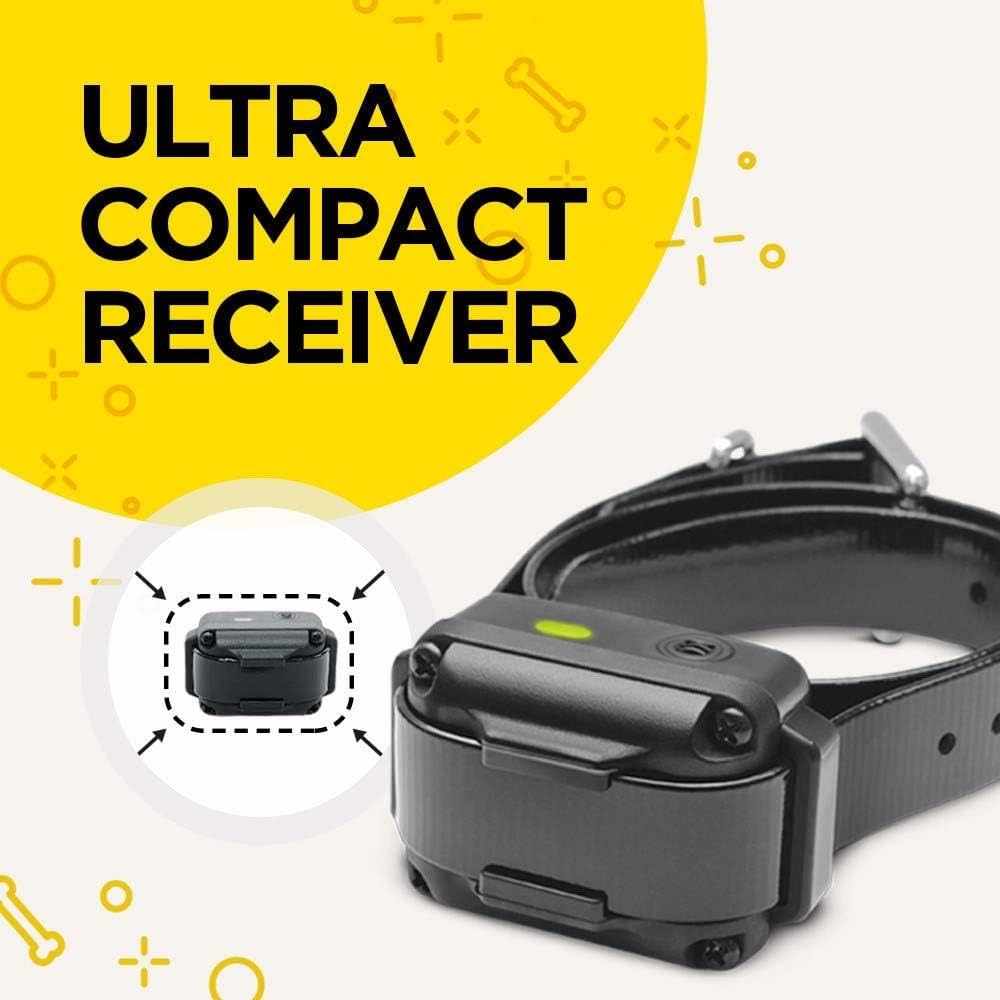 Dogtra iQ Vibe Rechargeable Waterproof Vibration No Bark Collar - Compact Black, 28 Inch