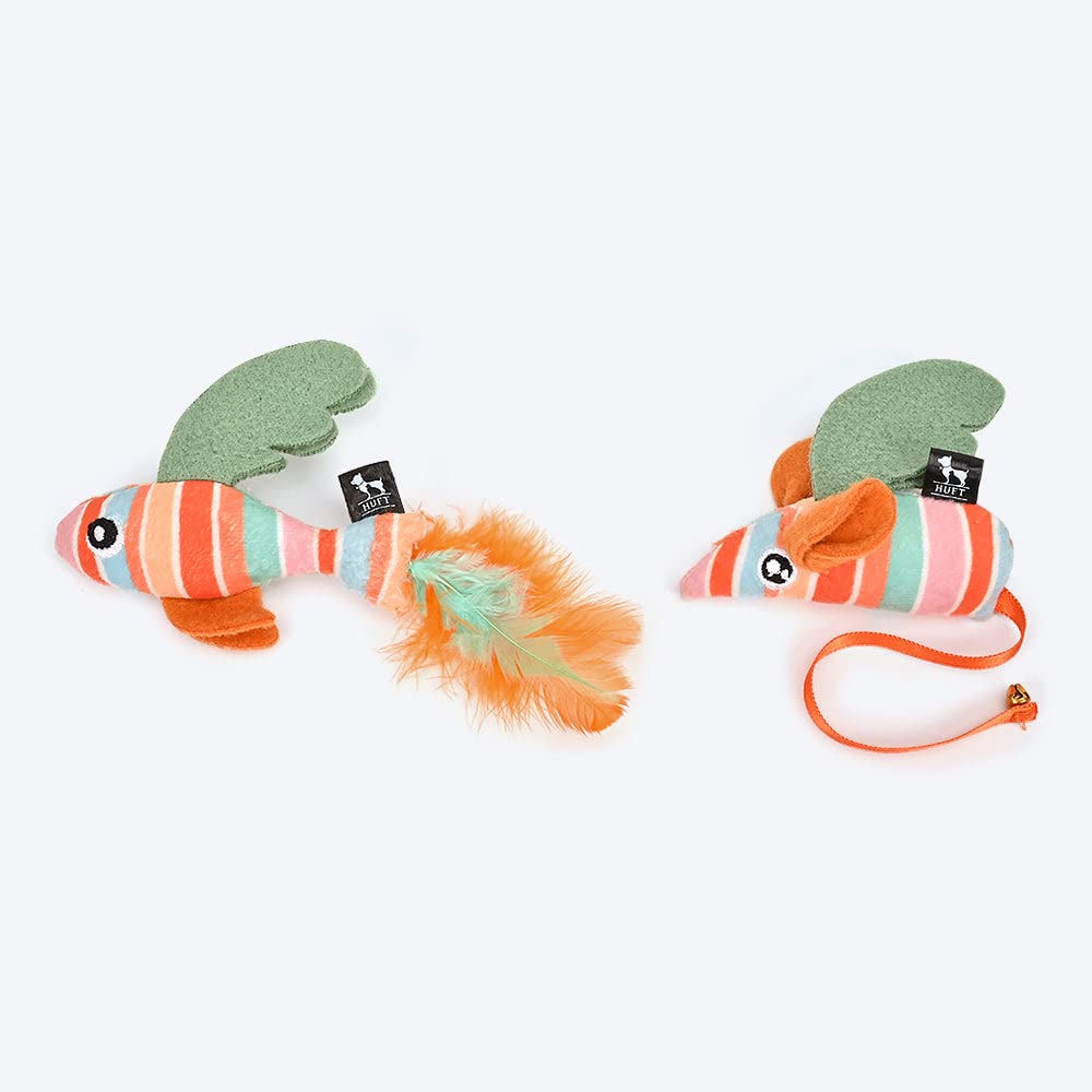 Birthday Fairy Mouse & Fish Toy For Cat (Set Of 2)