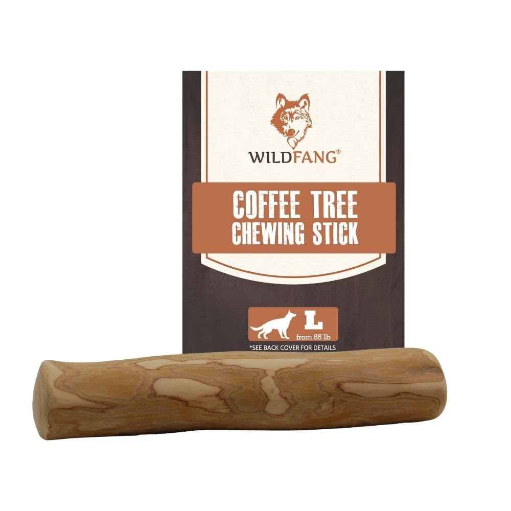 Wildfangcoffee Wood Dog Chew Large - Natural Chewing Stick For Dogs, Chewing Bone For Dogs Muscle Training Wood Chews (Size L)