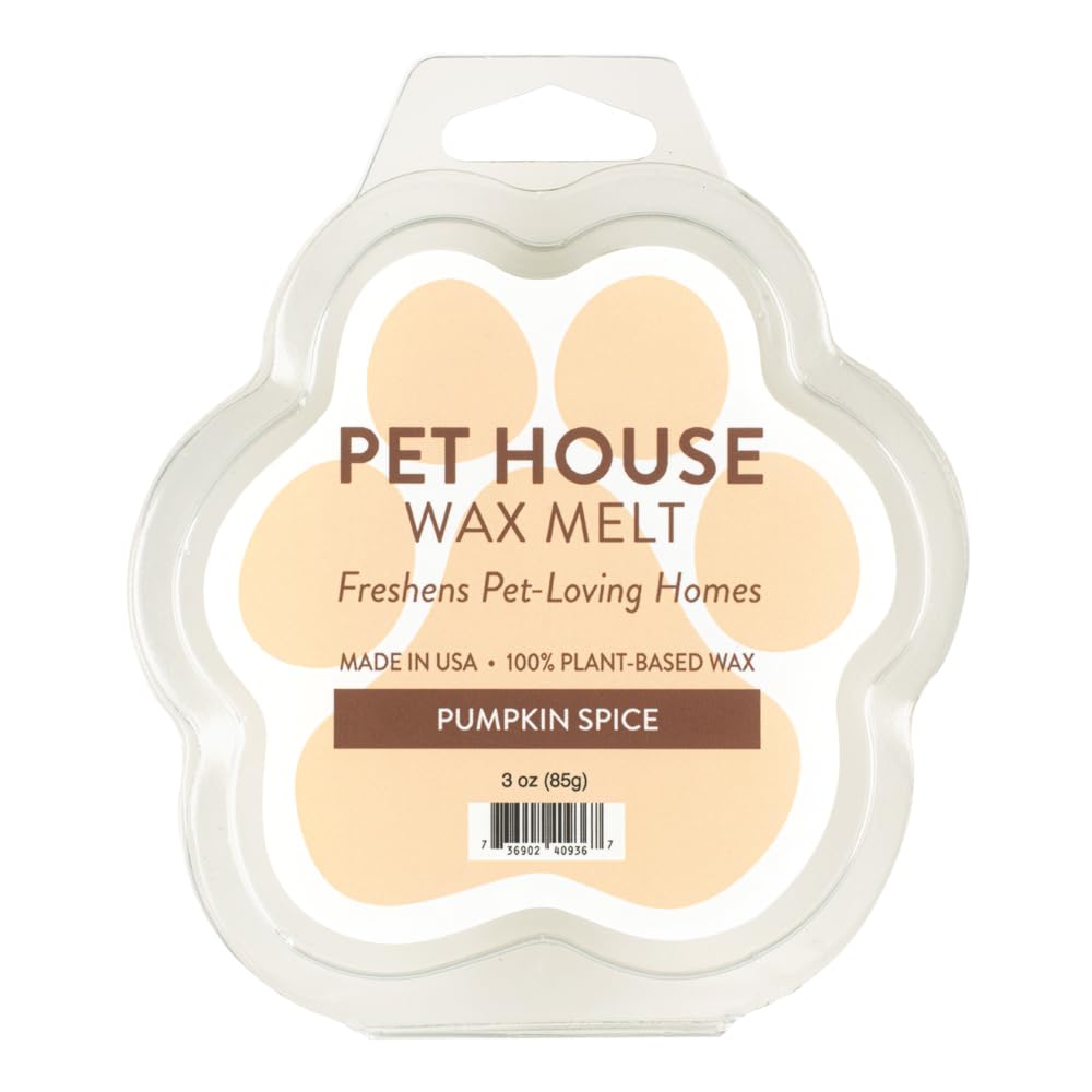 One Fur All 100% Natural Plant-Based Wax Melts, Pack Of 2 By Pet House - Long Lasting Pet Odor Eliminating Wax Melts Non-Toxic, Dye-Free Unique, Made In Usa - (Pack Of 2, Pumpkin Spice)