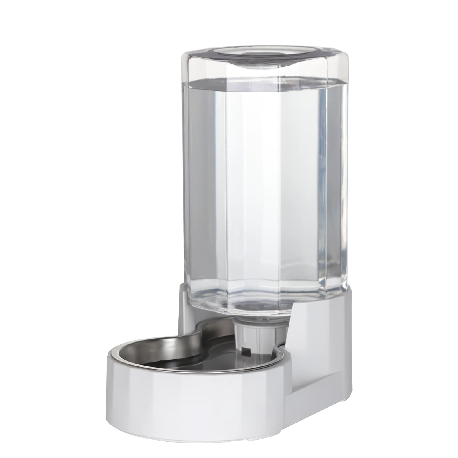 Rizzari Automatic 3L Gravity Pet Water Dispenser With Stainless Steel Bowls, 100% Bpa-Free,Safe And Large Capacity, Suitable For Small And Medium-Sized Cats And Dogs (3L Without Filter)
