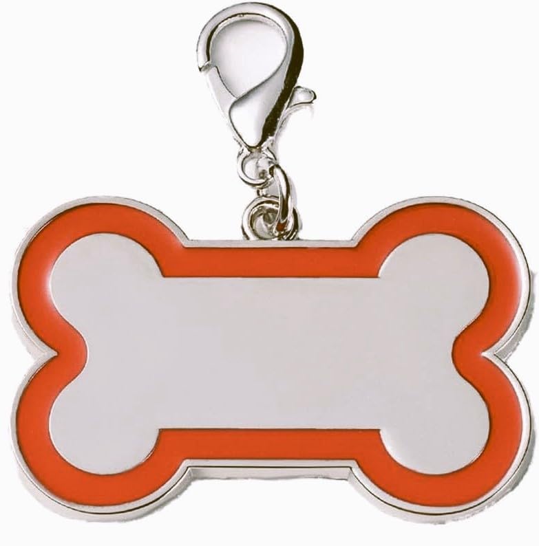 Coolliant Personalized Dog Id Tags - Laser Engraved, Bone-Shaped, Large: Orange