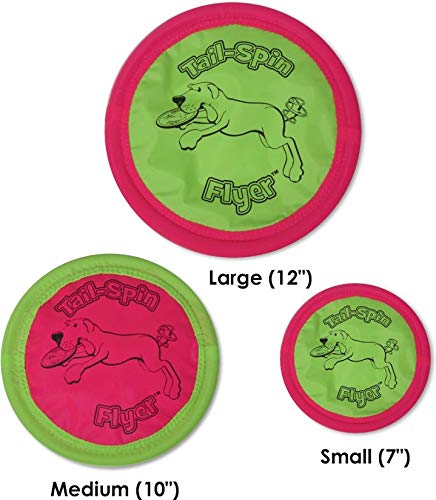 Chuckit! Petmate Booda Tail-Spin Flyer Floating Dog Frisbee, Multi, 10-Inch