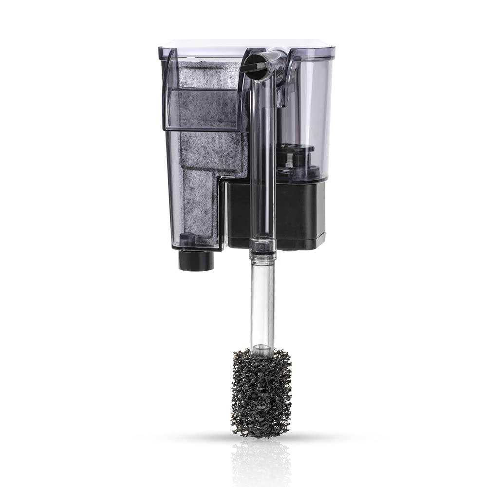 Datoo Aquarium Hang On Filter Small Fish Tank Hanging Filter Power Waterfall Filtration System