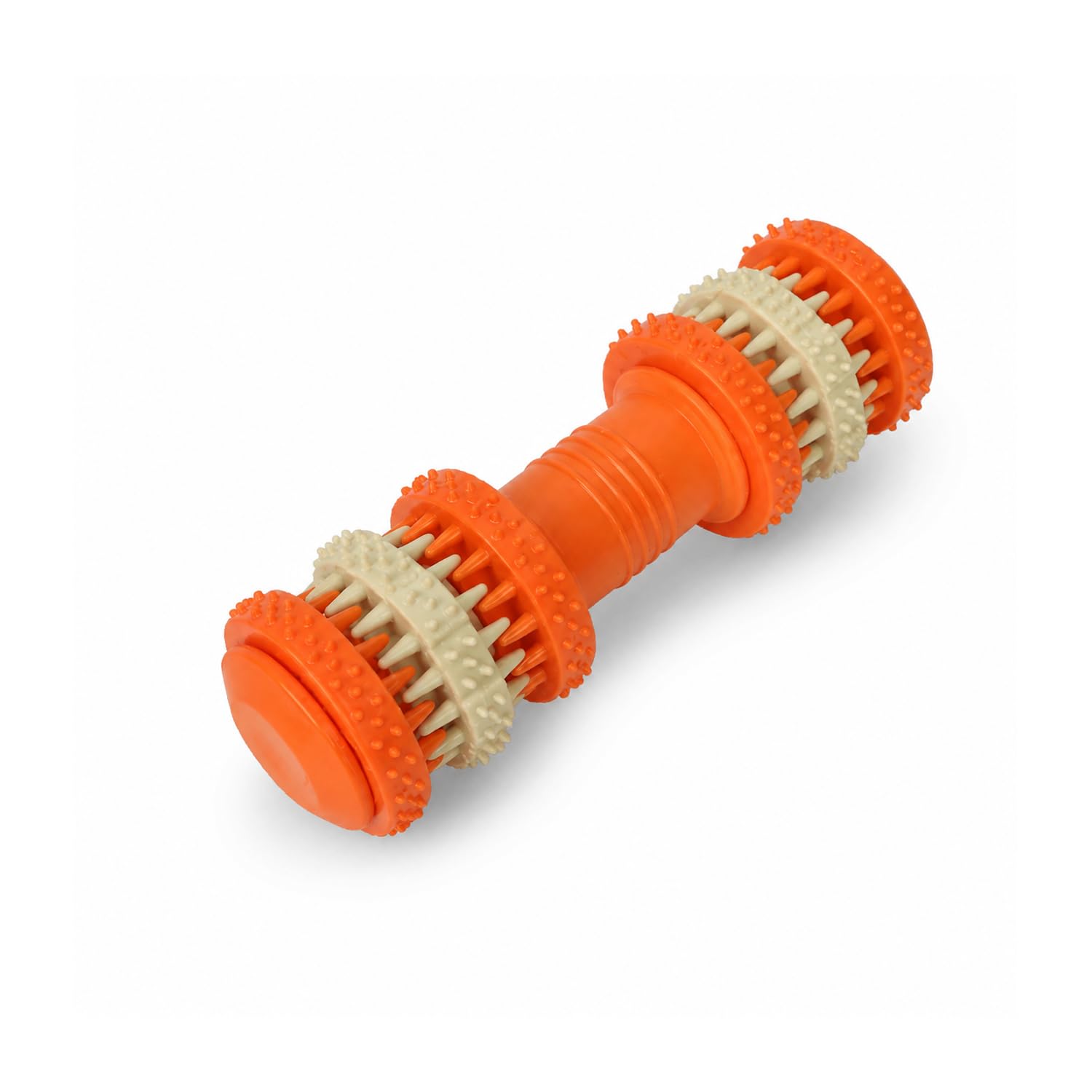 Emily Pets Dog Chew Bone Toy, Durable Rubber Teeth Cleaning Chew Toy For Small Dogs, Interactive Puppy Training Toy, Dental Care