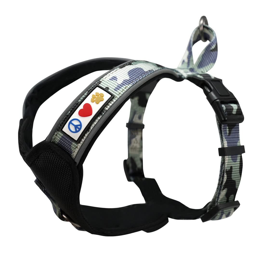 Pawtitas Reflective Dog Harness Padded Dog Harness Provides Comfort Control For A Walk Or Running Great Pet Accessories Dog Vest Xs Extra Small Grey Dog Harness
