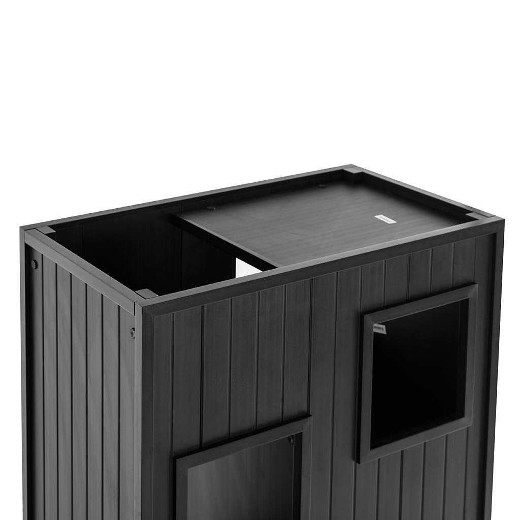 New Age Pet ECOFLEX Kitty Kase Cat Tree Play Tower, Espresso (EHKKS13-02)