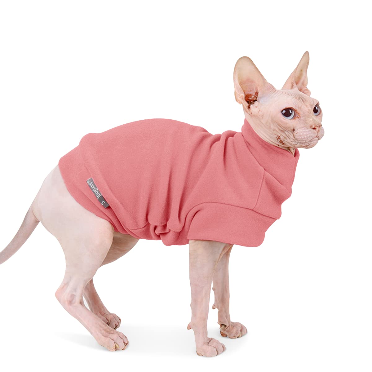 Small Dogs Fleece Dog Sweatshirt - Cold Weather Hoodies Spring Soft Vest Thickening Warm Cat Sweater Puppy Clothes Sweater Winter Sweatshirt Pet Pajamas For Small Dog Cat Puppy (Small, Red)