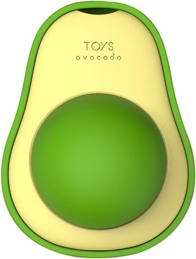 Dog Trust 1Pcs Cat Avocado Catnip Wall Ball Edible Licking Balls Snacks Healthy Rotating Treats Kitten Toys