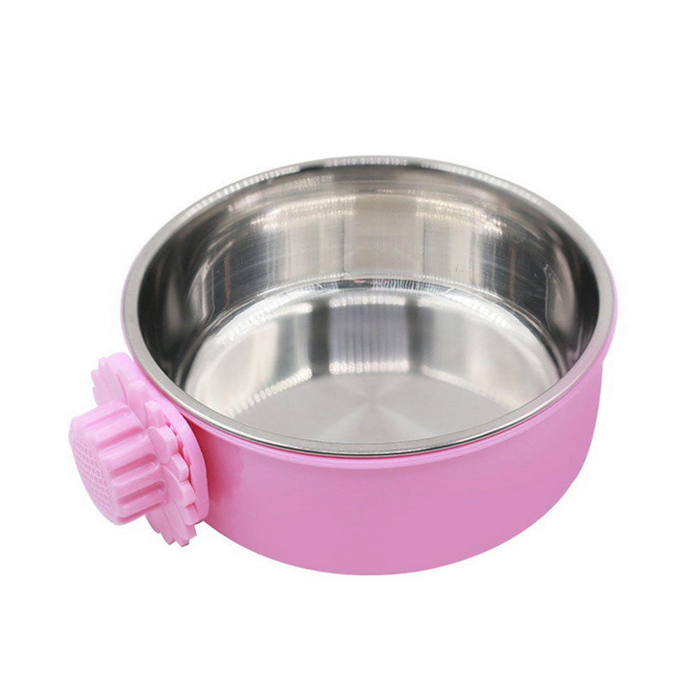DEVILMAYCARE Pet Feeder Dog Bowl Stainless Steel Food Hanging Bowl Crates Cages Dog Parrot Bird Pet Drink Water Bowl Dish Access