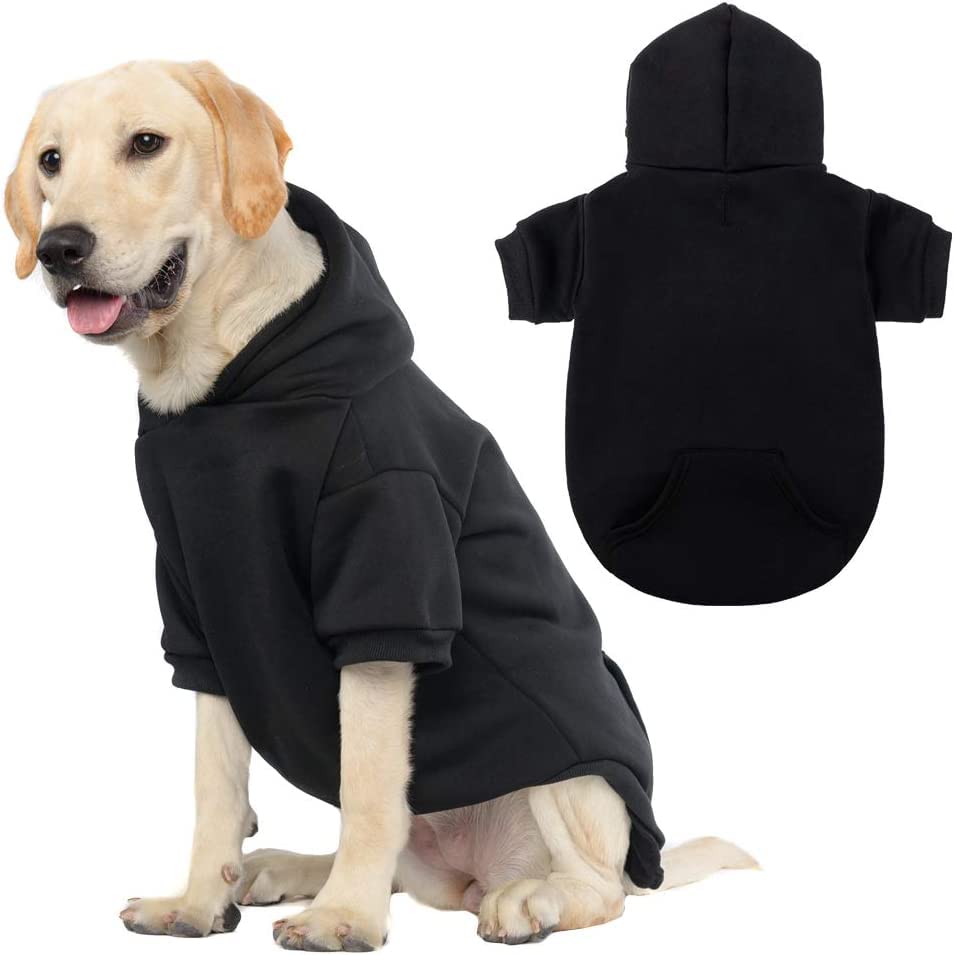 Kooltail Basic Dog Hoodie - Soft And Warm Dog Hoodie Sweater With Leash Hole And Pocket, Dog Winter Coat, Cold Weather Clothes For Xs-Xxl Dogs