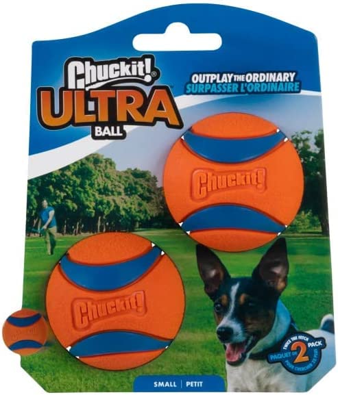Chuckit! Dog Fetch Toy Ultra Ball Durable Rubber Fits Launcher Small 4 Balls