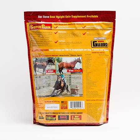 Horse Guard Super Weight Gain 10 lb, Equine Vitamin Mineral, Probiotic & Weight Gain Supplement