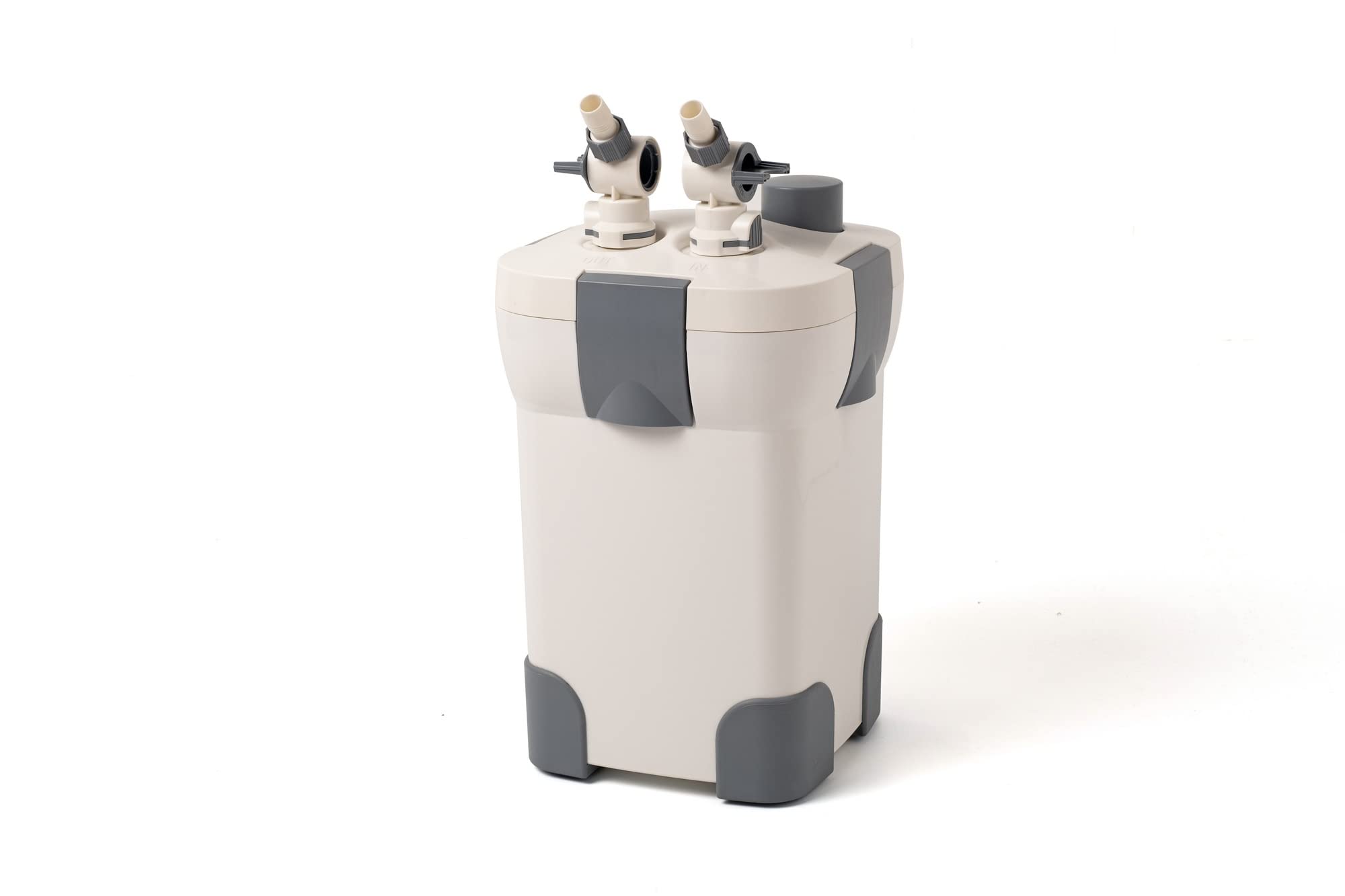 Jebao Canister Filter CF-45, 396GPH with Filtration Media - White External Aquarium Filter