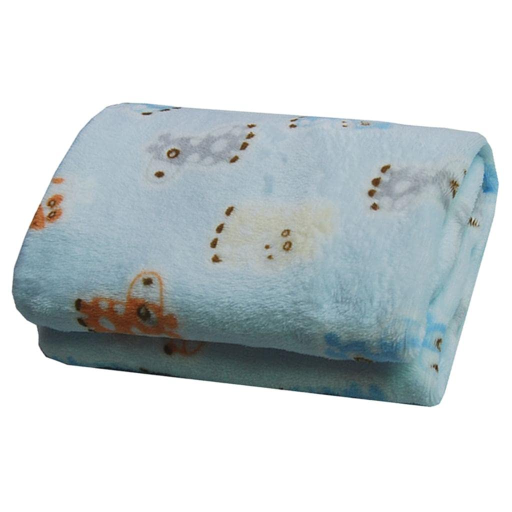 ECOMISTIQ Super Soft Pet Warm Flannel Blanket Cushion Sleeping Mat S Blue Deer| Blankets| Dog Supplies |Pet
