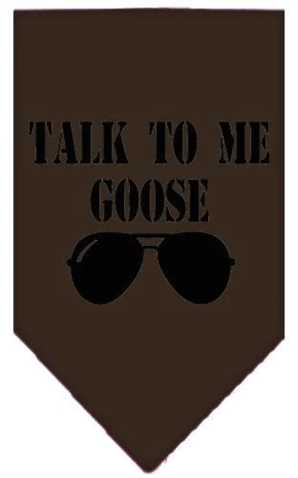 Pet and Dog Bandana Screen Printed, Talk to Me Goose Orange Large