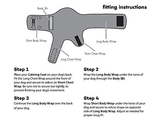 American Kennel Club Anti Anxiety And Stress Relief Calming Coat For Dogs, Extra Large, Pink