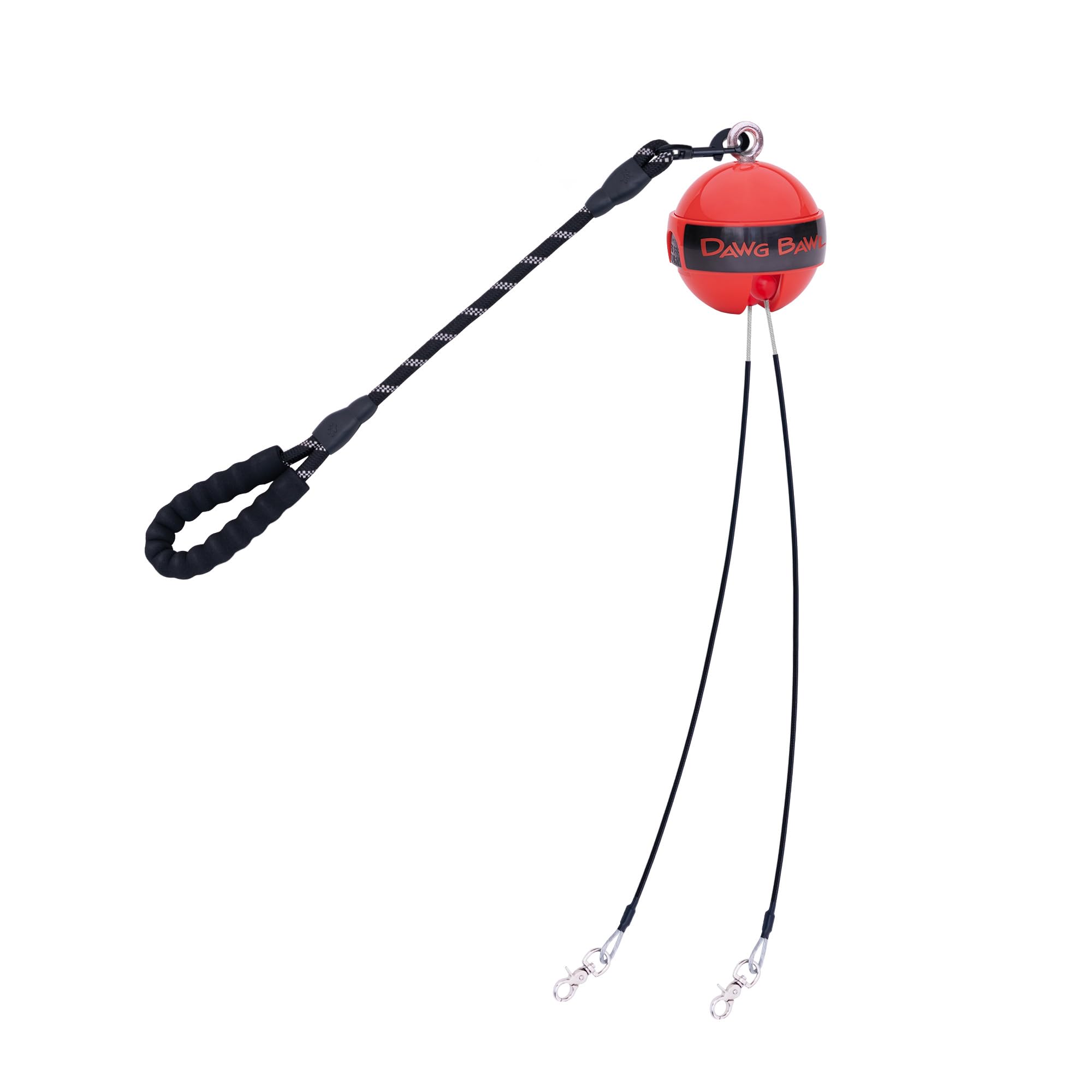 Dawg Bawl Multi Dog Leash Tangle Free (Up To 30 Pounds Each) Patented No-Tangle Design, Leads Adjust When Your Dogs Change Posit