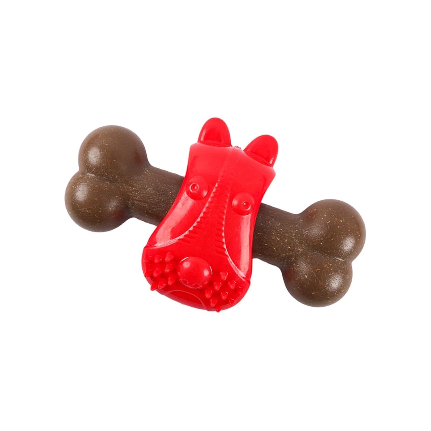 Madhabi Puppy Chew Toy Bone With Squeaker  Durable Teething Toy For Small Dogs, Interactive Training And Fetch Play, Safe Soft 
