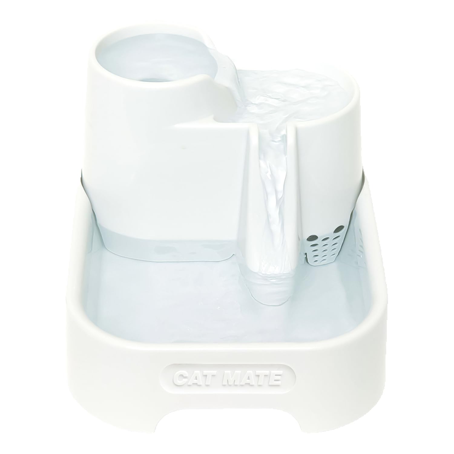 Cat Mate 3-Level, 70 Fl. Oz. Pet Fountain - Bpa And Bht Free With 3-Stage Filter And Low Voltage Pump