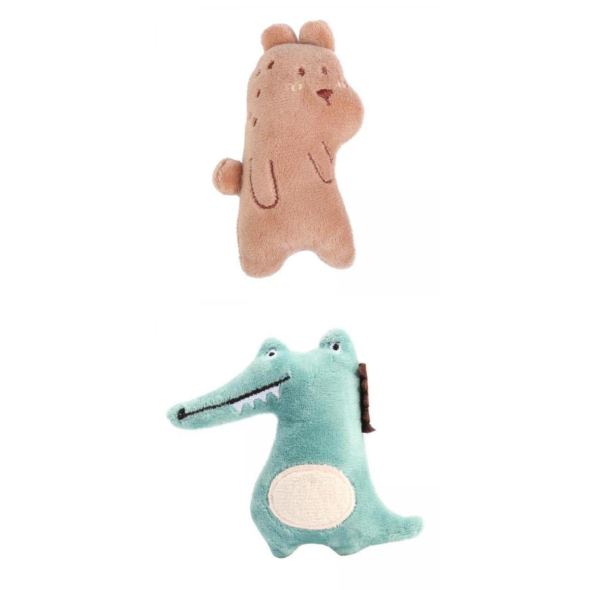 Heavenglow 2X Cat Toothbrush Catnip Molar Stick Teeth Cleaner Toys Crocodile Bear|Pet Supplies | Cat Supplies | Toys