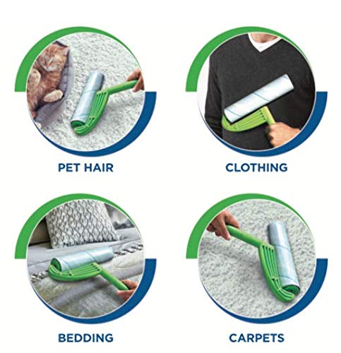 Leo Large 10-Inch Wide Lint Roller Refills 6 Rolls 300 Ultra-Wide Sheets For Lint Removers Household Cleaning Easily Remove Pet Hair Dust And Debris From Floors Carpets And Furniture