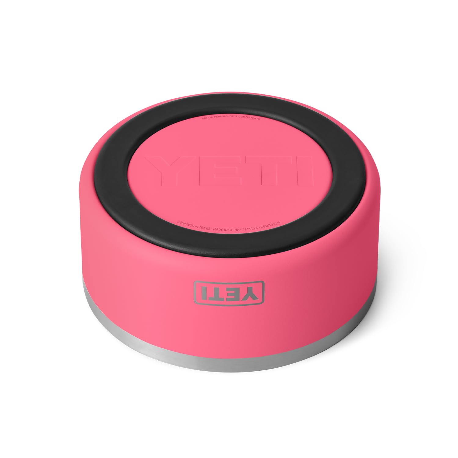 Yeti Boomer 8, Stainless Steel, Non-Slip Dog Bowl, Holds 64 Ounces, Tropical Pink