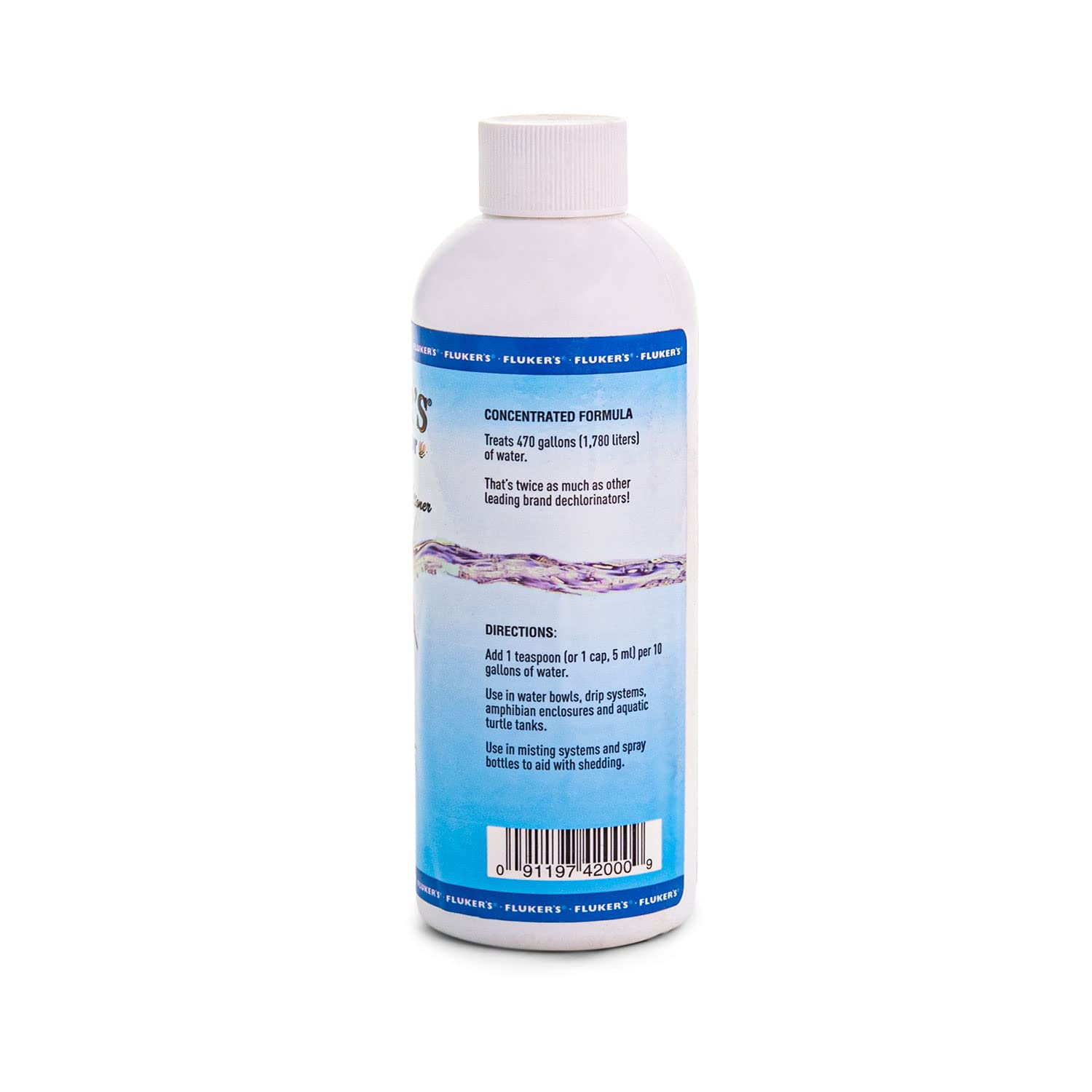 Fluker's Aloe Dechlorinator Reptile Water Cleaner - 8 oz, Effective Water Treatment for Reptiles