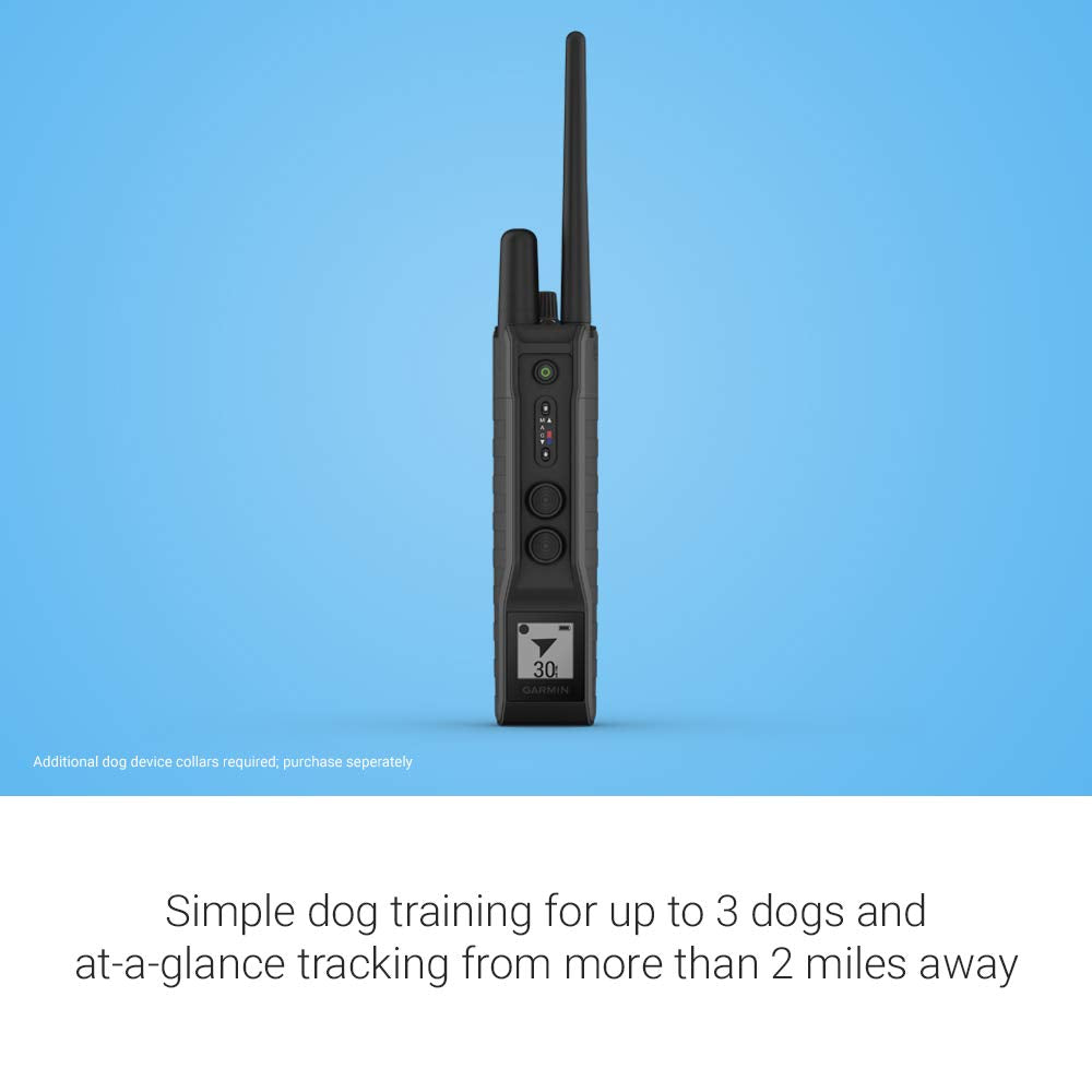 Garmin Pro 550 Plus Dog Training System with GPS Tracking, Black, Model 010-02035-00, Durable Plastic Collar and Handheld