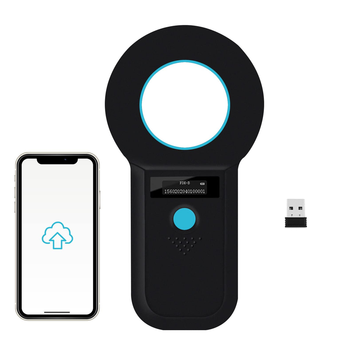 Smoostart Pet Microchip Scanner, Iso11784/85/Fdx-B/Emid Data Storage Upload To Pc And Mobile Phone Microchip Reader For Animal/P