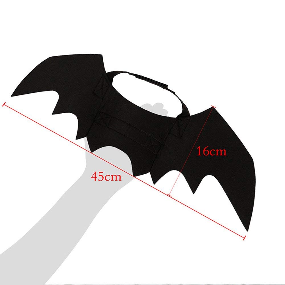 Halloween Pet Bat Wings Cat Dog Bat Costume, Cat Bat Wings Halloween Costume for Cats Small Dogs, Puppy Cosplay Bat Costume Cat