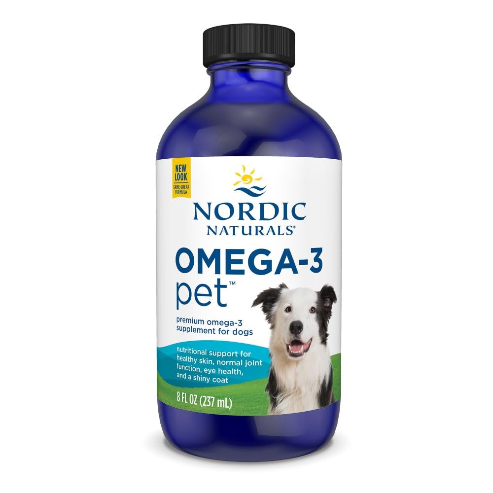 Nordic Naturals Omega-3 Pet, Unflavored - 8 oz - 1518 mg Omega-3 Per Teaspoon - Fish Oil for Medium to Large Dogs with EPA & DHA